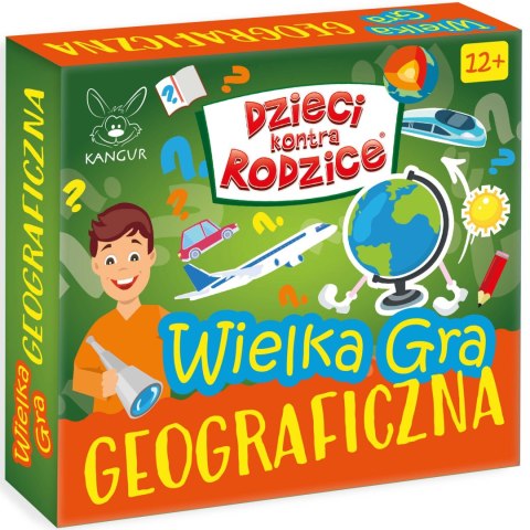 Gra planszowa Dzieci kontra Rodzice Wielka gra geograficzna Kangur 12+
