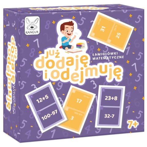 Gra planszowa Kangur Już dodaję i odejmuję 7+ łamigłówki matematyczne