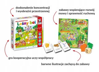 Gra planszowa Leśny bal Gra logopedyczna Kapitan Nauka