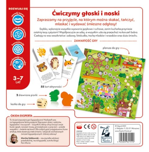 Gra planszowa Leśny bal Gra logopedyczna Kapitan Nauka