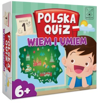 Gra planszowa Polska Quiz: Wiem i Umiem 6+ Kangur