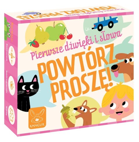 Gra planszowa Powtórz Proszę! Pierwsze dźwięki i słowa Kangur