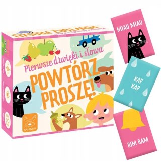 Gra planszowa Powtórz Proszę! Pierwsze dźwięki i słowa Kangur