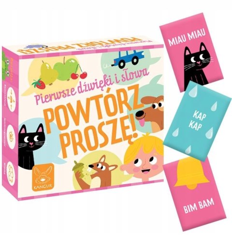 Gra planszowa Powtórz Proszę! Pierwsze dźwięki i słowa Kangur