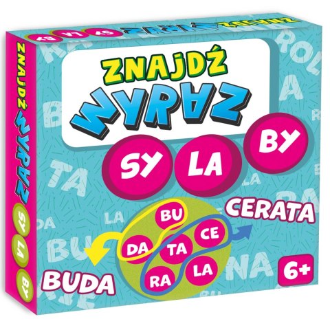 Gra planszowa Znajdź Wyraz Sylaby Kangur 6+