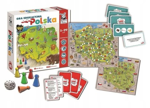 Gra planszowa edukacyjna Polska Kapitan Nauka 5+