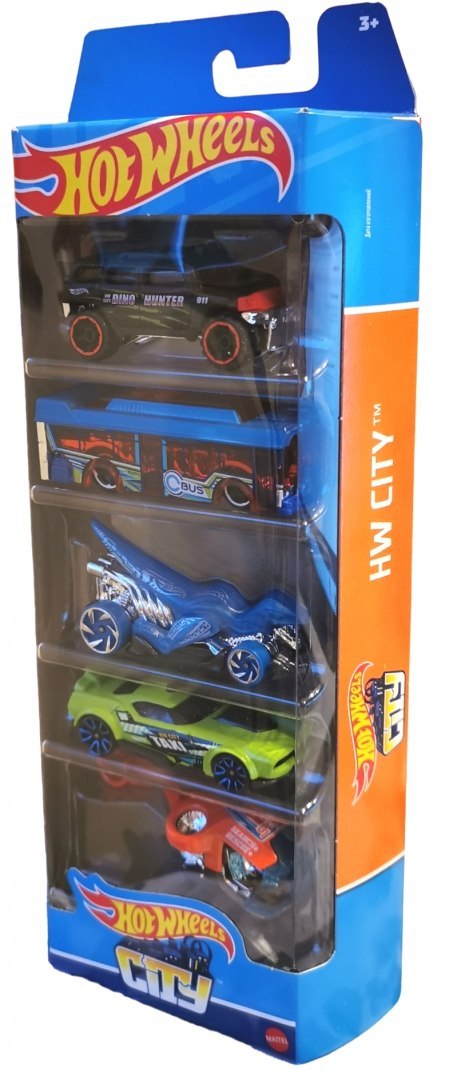 Hot Wheels Małe samochodziki 5-pak HLY76 City