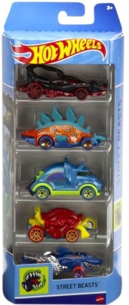 Hot Wheels Małe samochodziki 5-pak HLY77 Street Beasts