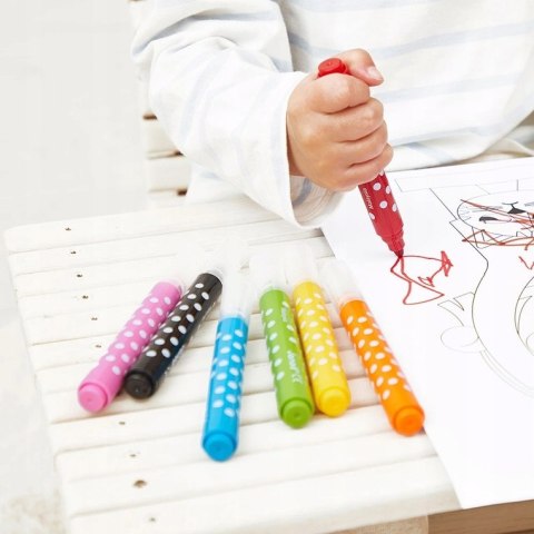 Janod Flamastry Jumbo 8 kolorów 12m+ J07402 Mazaki Pisaki