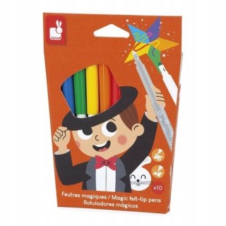 Janod Magiczne flamastry zmieniające kolor 10 kolorów 3+ J07413 Mazaki