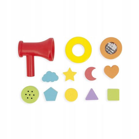 Janod drewniana kostka sensoryczna 18m+ J05307