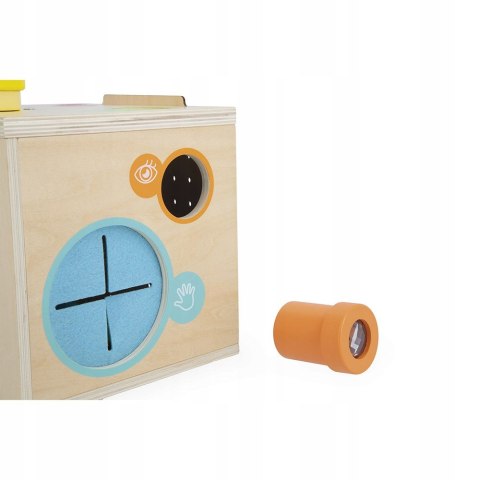 Janod drewniana kostka sensoryczna 18m+ J05307