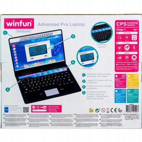 Komputerek dziecięcy Smily Play 008085 Laptop Edukacyjny laptop dwujęzyczny