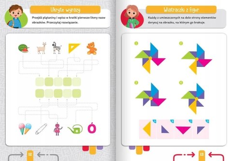 Księga łamigłówek od 6 lat Labirynty, krzyżówki, szyfrogramy Aksjomat