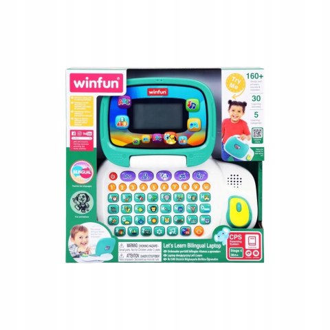 Laptop edukacyjny dwujęzyczny dla dzieci Winfun 240401 Interaktywny