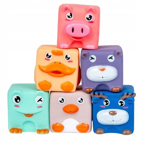 Miękkie klocki sensoryczne 6 elementów Smily Play