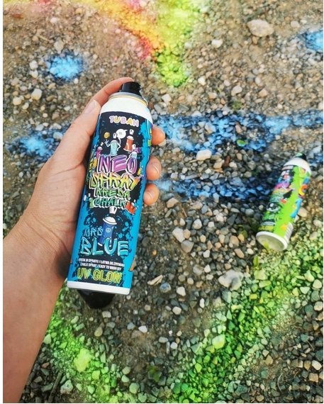 Neonowa Kreda W Sprayu Zielona 150 ml Tuban