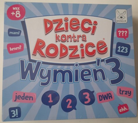 OUTLET Dzieci kontra Rodzice Wymień 3 Kangur Gra Rodzinna Planszowa 8+