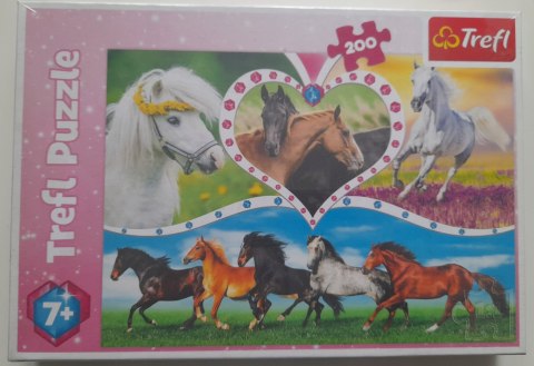 OUTLET Puzzle 13248 Piękne Konie 200 elementów Trefl