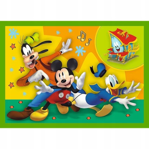 OUTLET Puzzle 4w1 Myszka Mickey i Przyjaciele 34616 Trefl