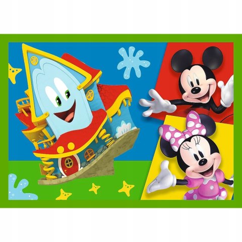 OUTLET Puzzle 4w1 Myszka Mickey i Przyjaciele 34616 Trefl