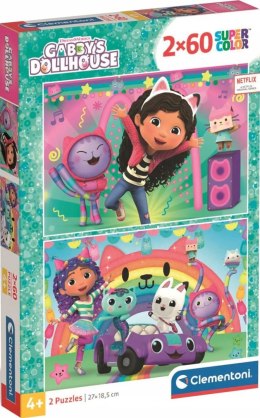 OUTLET Puzzle Koci Domek Gabi 24819 Super Kolor 2x60 elementów Clementoni