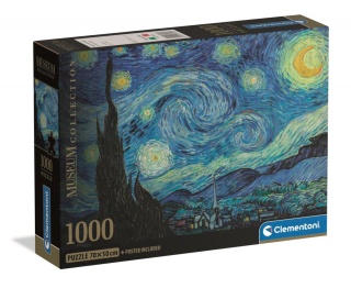 Puzzle 1000 elementów Museum Gwiaździsta Noc 39995 Clementoni Compact