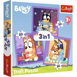 Puzzle 3w1 Poznaj Bluey 34895 Trefl 3+