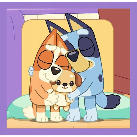 Puzzle 3w1 Poznaj Bluey 34895 Trefl 3+