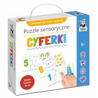 Puzzle sensoryczne Cyferki Kapitan Nauka