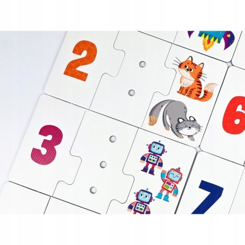 Puzzle sensoryczne Cyferki Kapitan Nauka