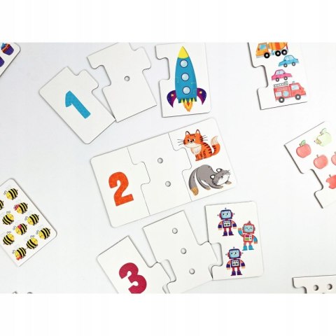 Puzzle sensoryczne Cyferki Kapitan Nauka