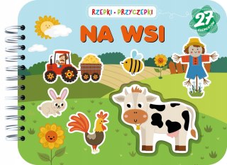Rzepki-przyczepki Na wsi Książka z rzepami 27 elementów