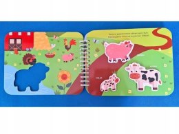 Rzepki-przyczepki Na wsi Książka z rzepami 27 elementów