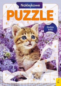 Słodkie kotki Naklejkowe puzzle Wyklejanka Naklejanka Wilga