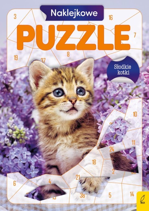 Słodkie kotki Naklejkowe puzzle Wyklejanka Naklejanka Wilga