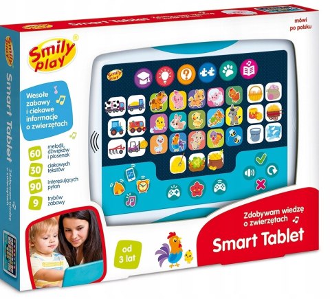 Smily Play Edukacyjny Smart Tablet Zdobywam wiedzę o zwierzętach