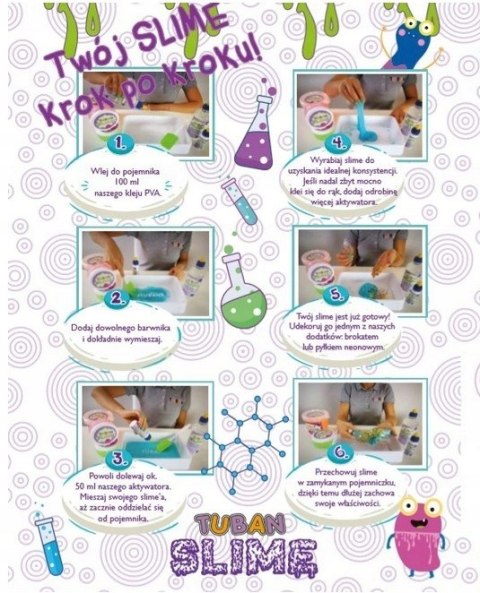 Super Slime świecący Zestaw Robienia Glutów tuban