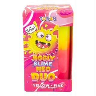 Tuban JIGGLY SLIME Neo Duo Zółto-Różowy 430g Masa Plastyczna