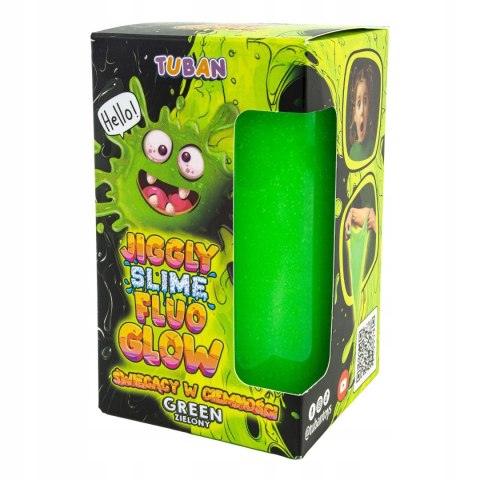 Tuban Jiggly Slime Fluo Glow zielony 430 g Masa Plastyczna
