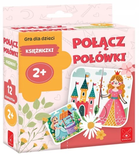 Układanka Puzzle Połącz Połówki Księżniczki Kangur 2+