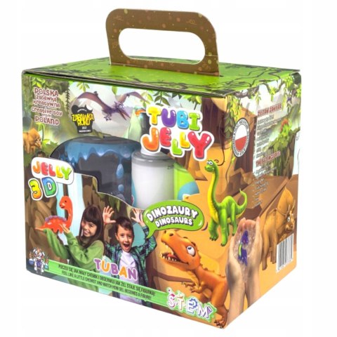 Zestaw Tuban Tubi Jelly 6 kolorów dinozaury