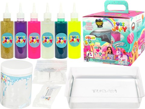 Zestaw Tubi Jelly 6 kolorów małe akwarium Jednorożec XL Tuban