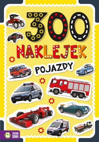 300 naklejek Pojazdy Zielona Sowa Naklejki