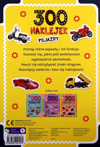 300 naklejek Pojazdy Zielona Sowa Naklejki