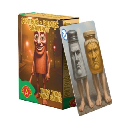 Alexander Piotruś Brainrot Tung Tung Tung Sahur Gra Karciana