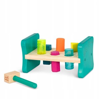 B. Toys Drewniana przebijanka wbijanka z młotkiem BX1762