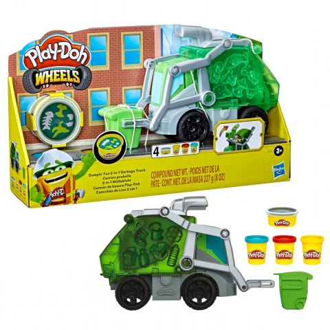 Ciastolina Śmieciarka, ciężarówka do recyklingu 2w1 F5173