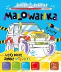Farbki i pędzelek Malowanka Użyj wody, zbudź kolory! Pojazdy Aksjomat