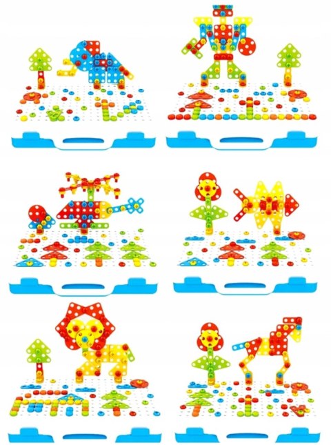 Genialny dzieciak śrubkowe konstrukcje 237 elementów Askato